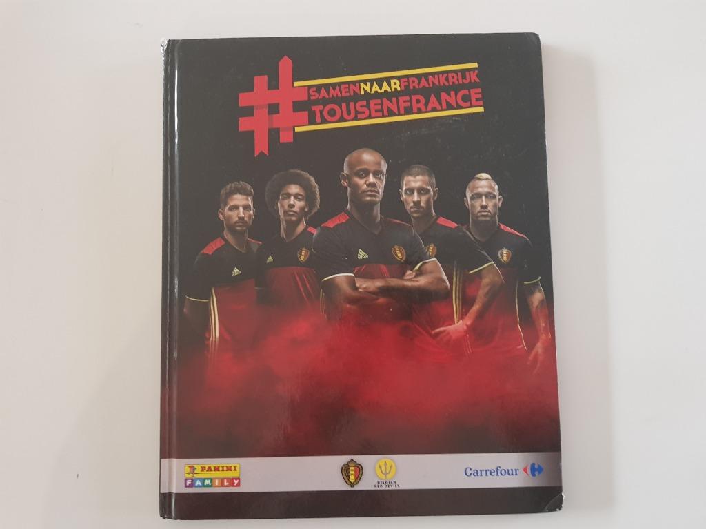Panini album boek Rode Duivels Euro 2016 Voetbal Frankrijk, Ophalen of Verzenden