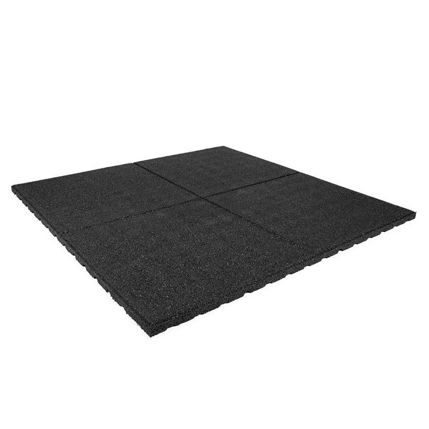 3x Rubber terrastegel zwart 100x100x2,5cm, Tuin en Terras, Deurmatten, Gebruikt, Rubber, Ophalen