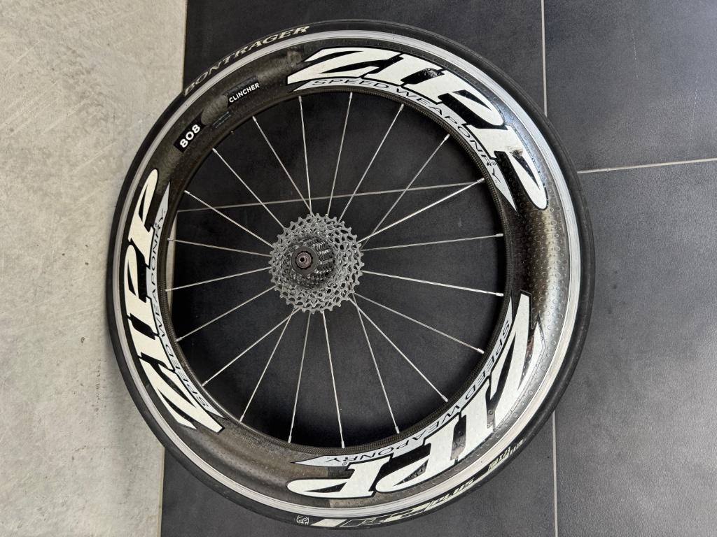 roue velo Zipp 808, Vélos & Vélomoteurs, Zipp, Vélo de course, Enlèvement, Utilisé