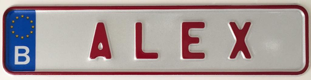 Kentekenplaat 17x4cm, ., Nieuw, Ophalen of Verzenden, .