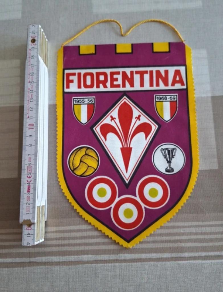 Vintage Fiorentina-wimpel uit de jaren 70, Ophalen of Verzenden, Zo goed als nieuw