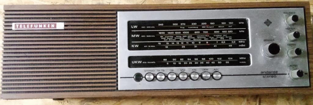 Radio Telefunken, Audio, Tv en Foto, Radio's, Ophalen of Verzenden, Gebruikt, Radio
