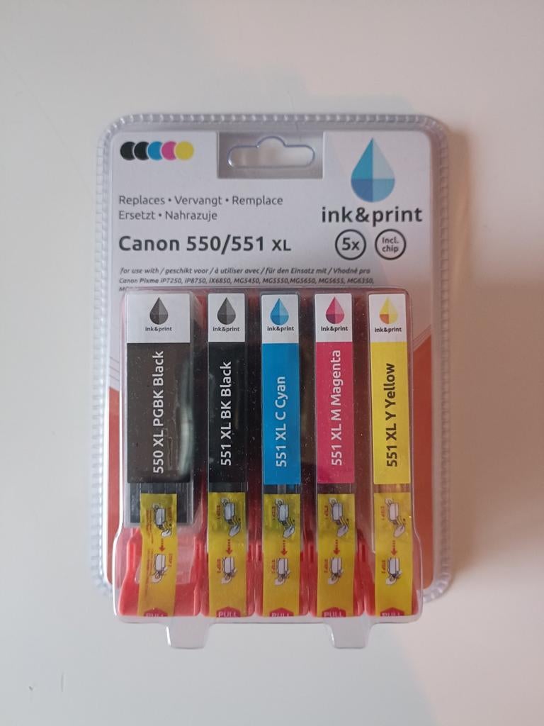 canon 550/551 XL inkt, Ophalen of Verzenden, Nieuw