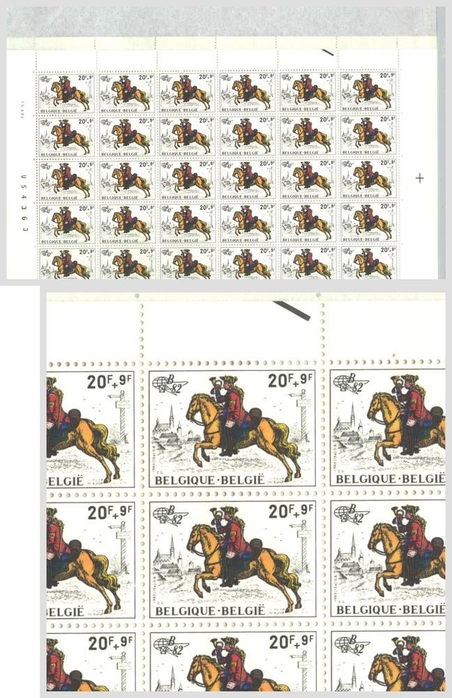 1982 Belgica '82 20 9 Fr, Envoi