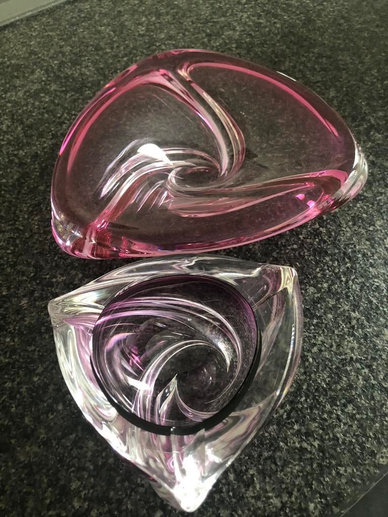 Schaal en asbak retro glas, Ophalen