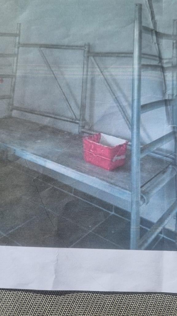 à louer : support à rouleaux, largeur 75, hauteur de travail, Bricolage & Construction, Échafaudages, Enlèvement, Utilisé