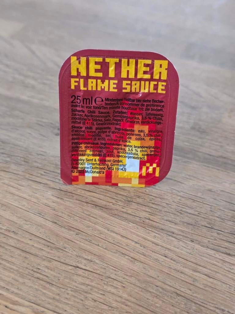 Minecraft Nether Flame Sauce mcdonalds bieden !!!, Verzamelen, Ophalen of Verzenden