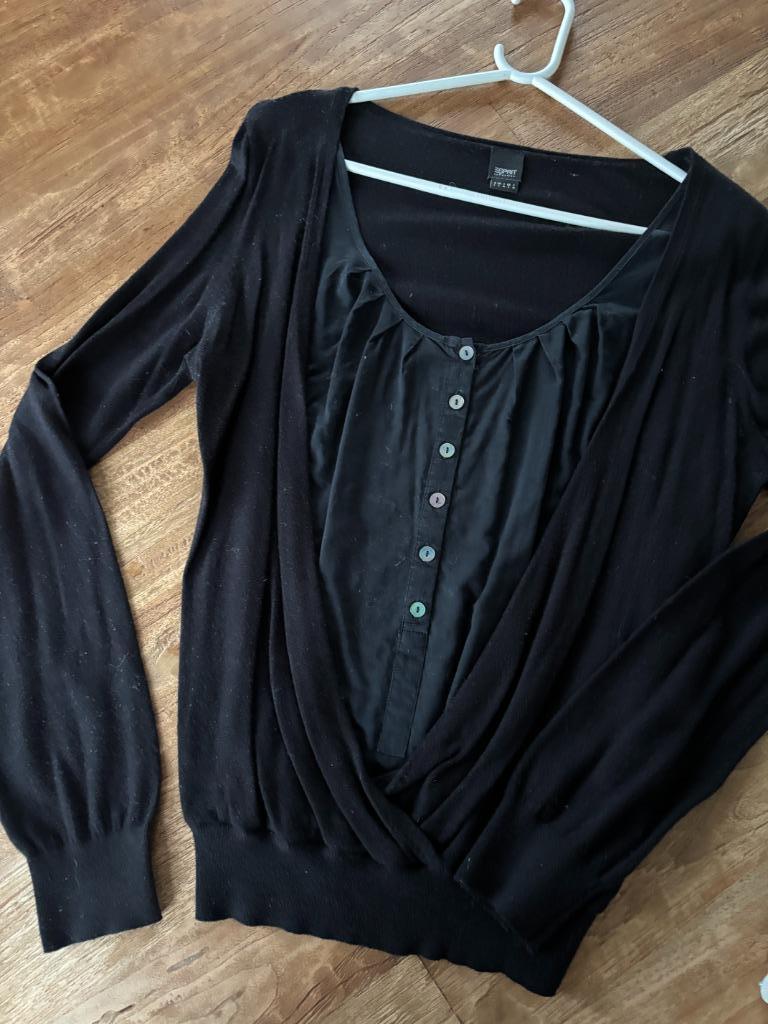 Blouse/pull Esprit taille L, Vêtements | Femmes, Taille 42/44 (L), Enlèvement ou Envoi, Comme neuf, Noir