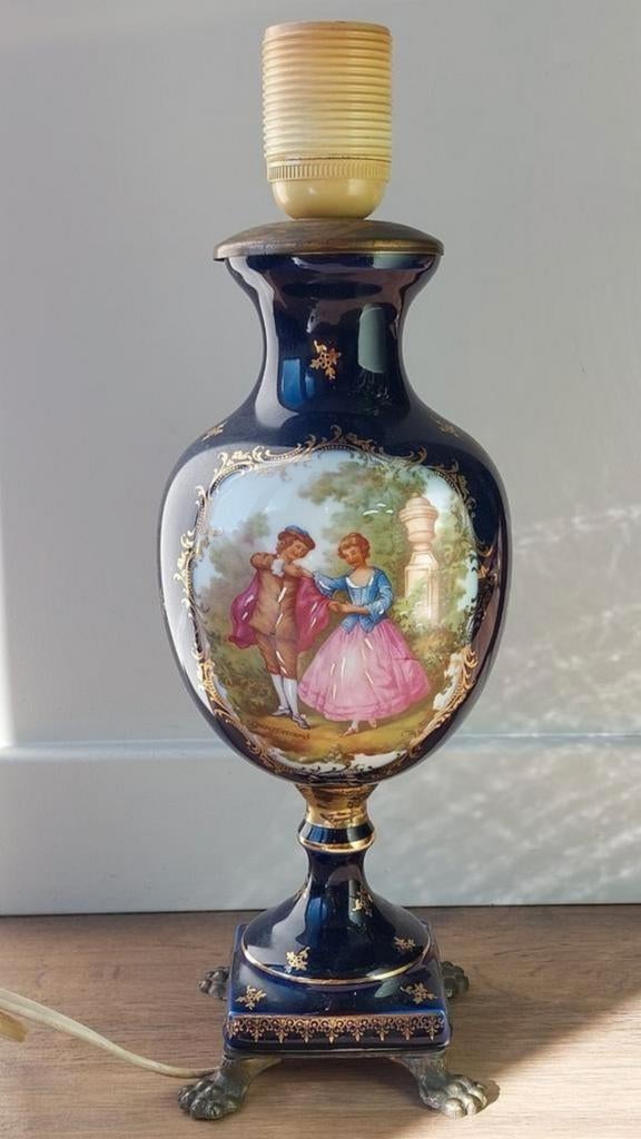 Elegante Limoges tafellamp – Goumot-Labesse (ca. 1950–1970), Ophalen of Verzenden