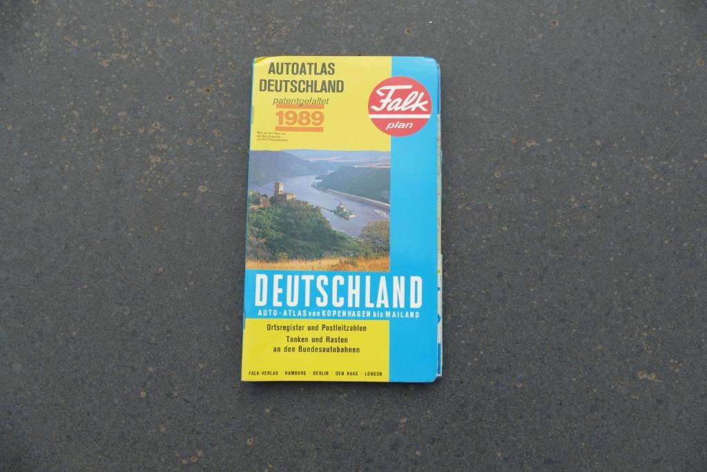 Wegenkaart, autoatlas landkaart Duitsland, Ophalen of Verzenden, Gelezen, Duitsland, Landkaart