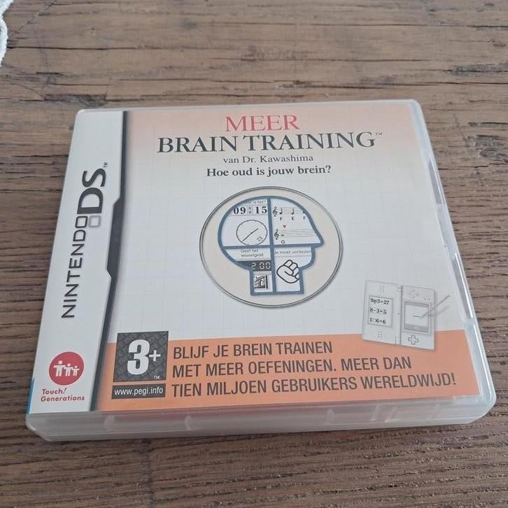 Dr. Kawashima's - Meer brain training, NDS, Games en Spelcomputers, Games | Nintendo DS, Gebruikt, Puzzel en Educatief, Vanaf 3 jaar