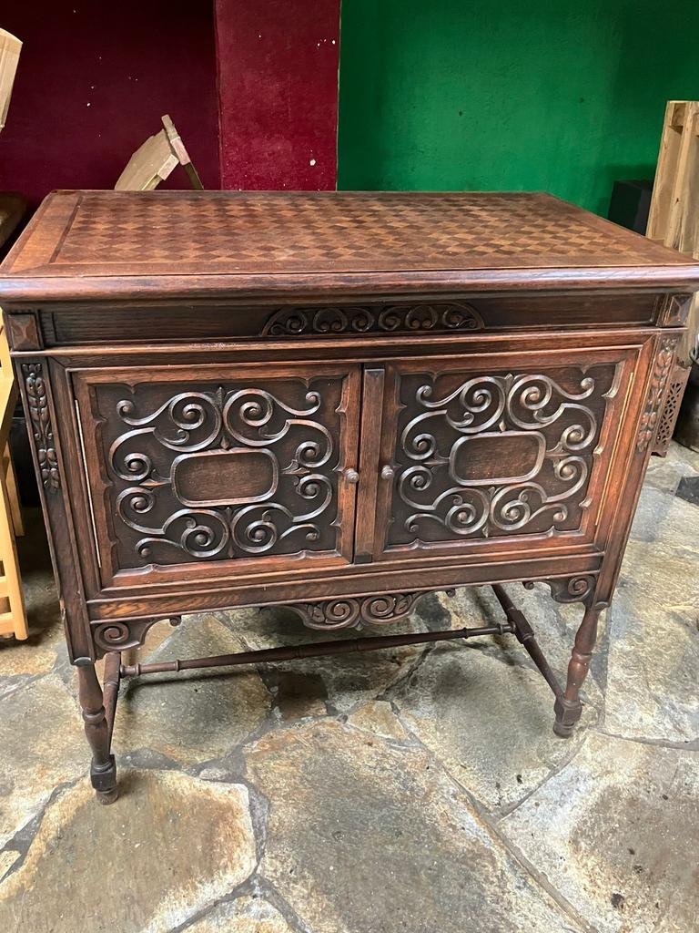 Vintage platenspeler kast, Antiek en Kunst, Ophalen