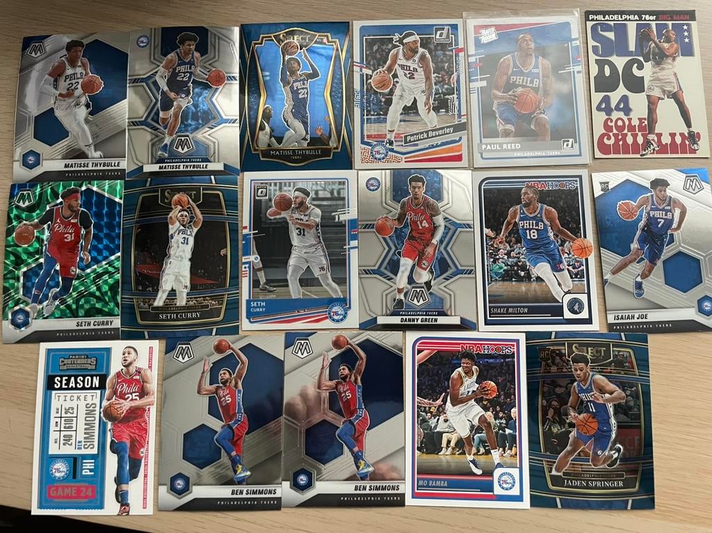 17 Philadelphia 76ers kaarten, Ophalen of Verzenden, Zo goed als nieuw