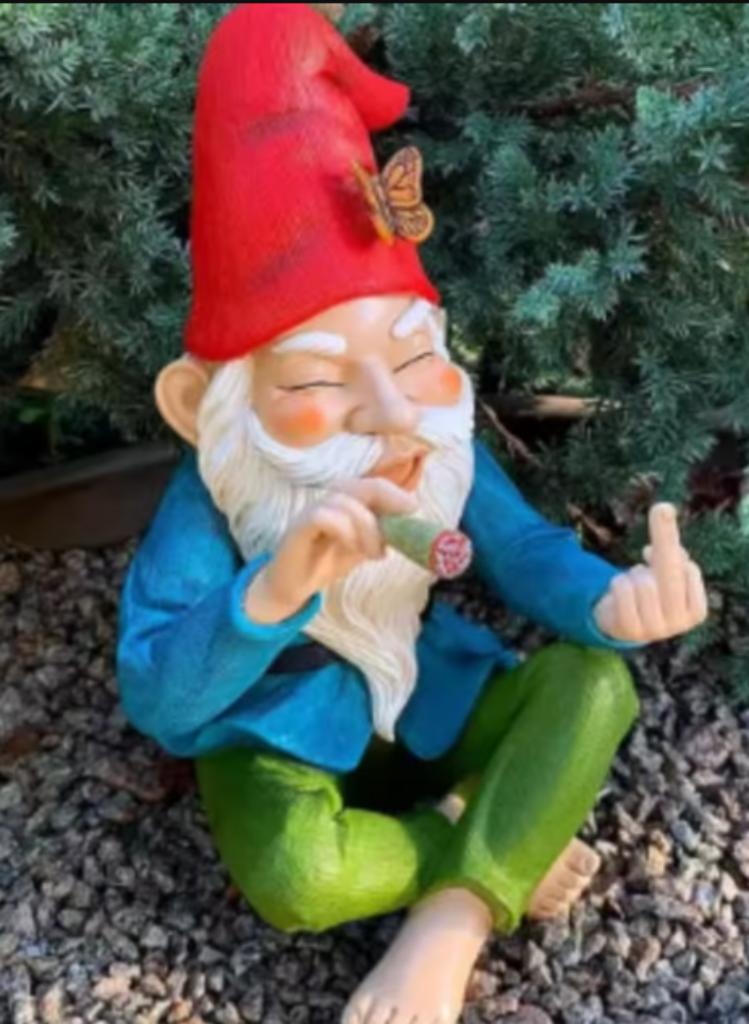 Belle statue de jardin Smoking Leprechaun rouge (15 cm), Enlèvement ou Envoi, Neuf