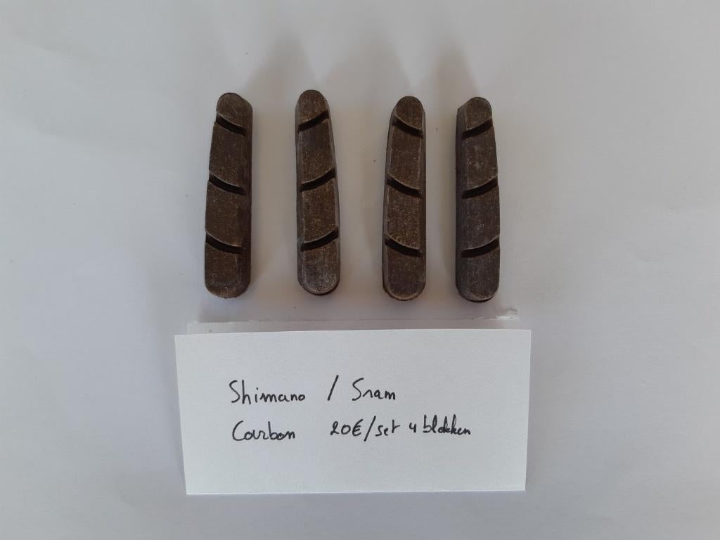 4 remblokken voor carbon wielen Shimano / Sram, Fietsen en Brommers, Fietsonderdelen, Ophalen of Verzenden, Nieuw, Wiel, Shimano