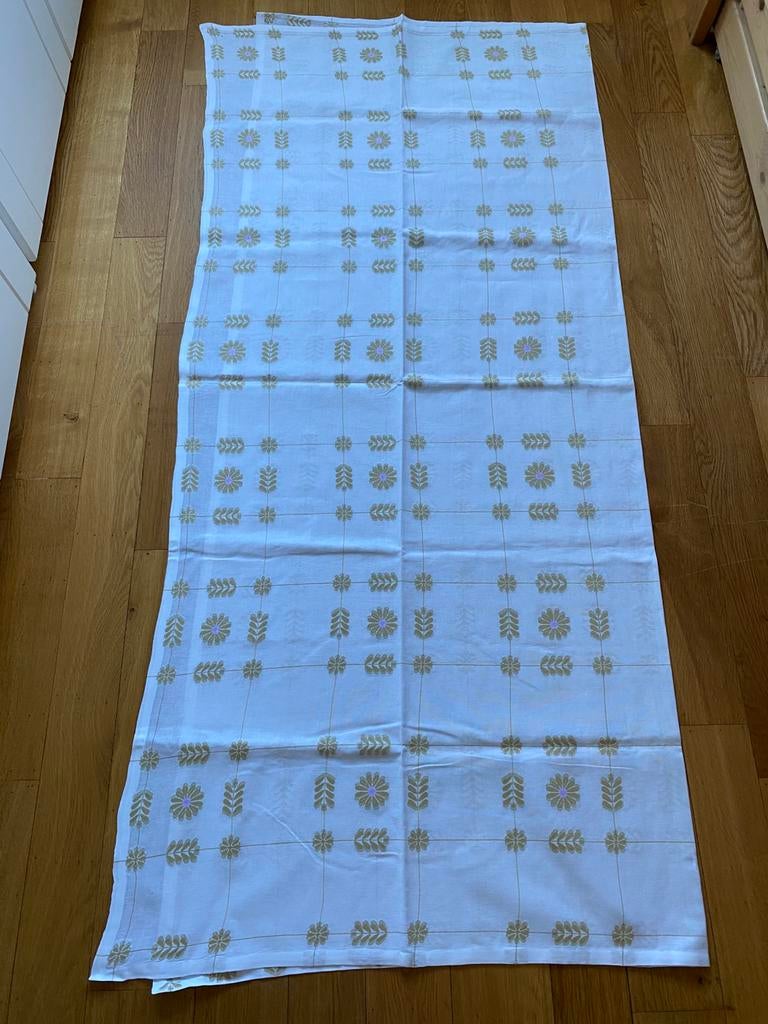 Vintage tafelkleed 180 x 155, Ophalen, Gebruikt, Rechthoek, Binnen