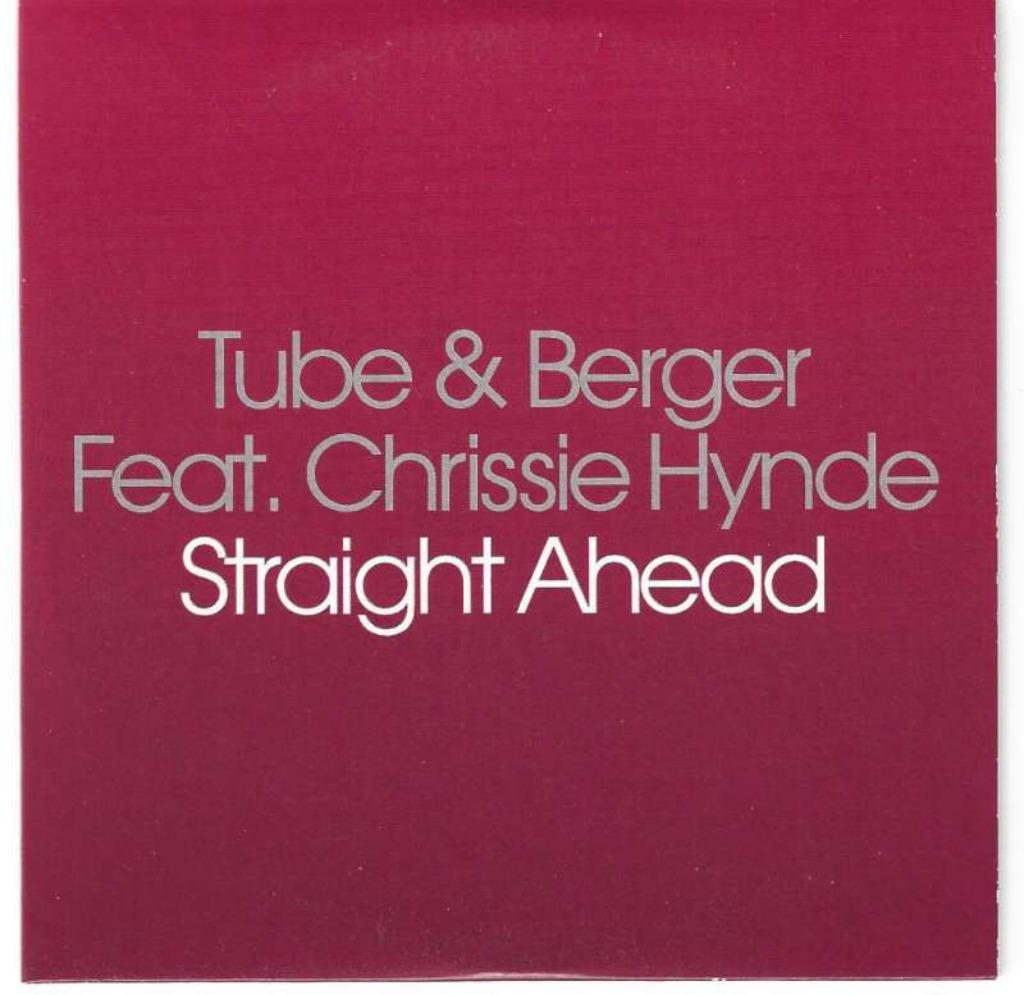 cd single Tube & Berger feat. Chrssie Hynde Straight Ahead, 1 single, Enlèvement ou Envoi, Comme neuf, Pop