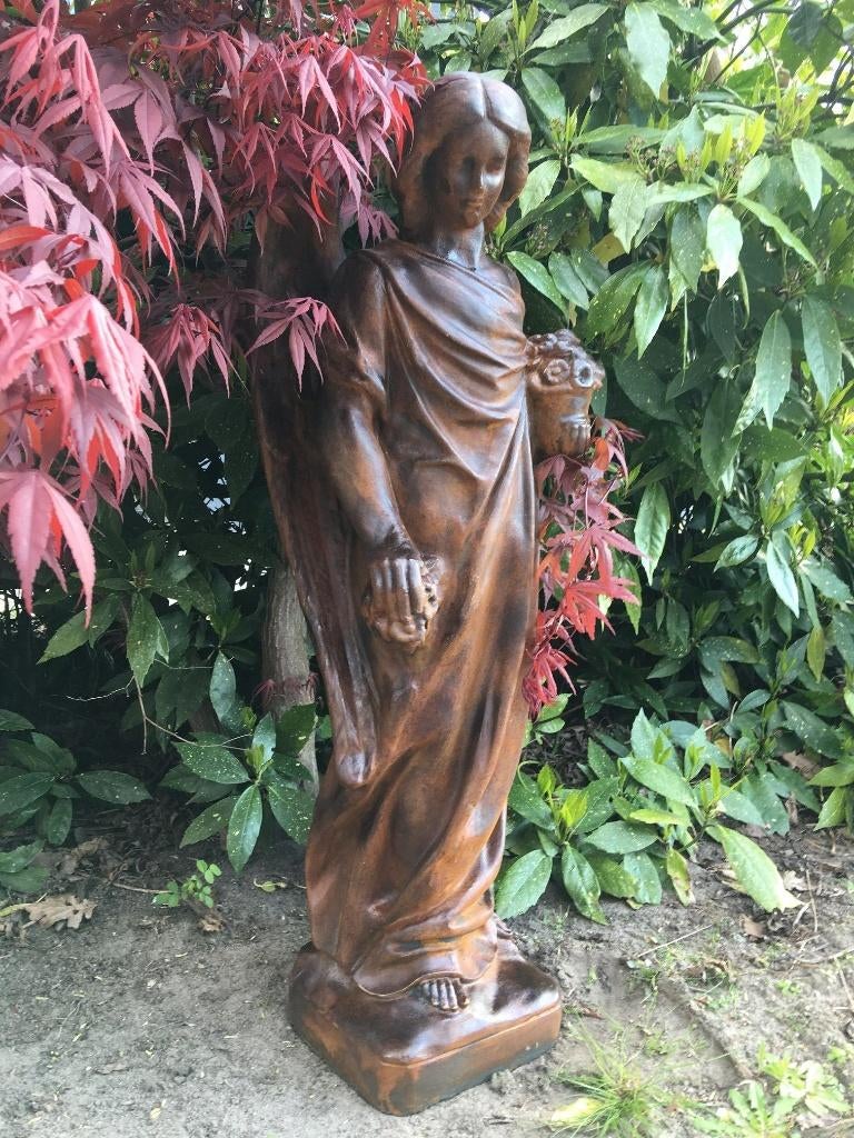 Ange debout en oxyde - 105 cm - Pierre, Enlèvement ou Envoi, Pierre, Ange