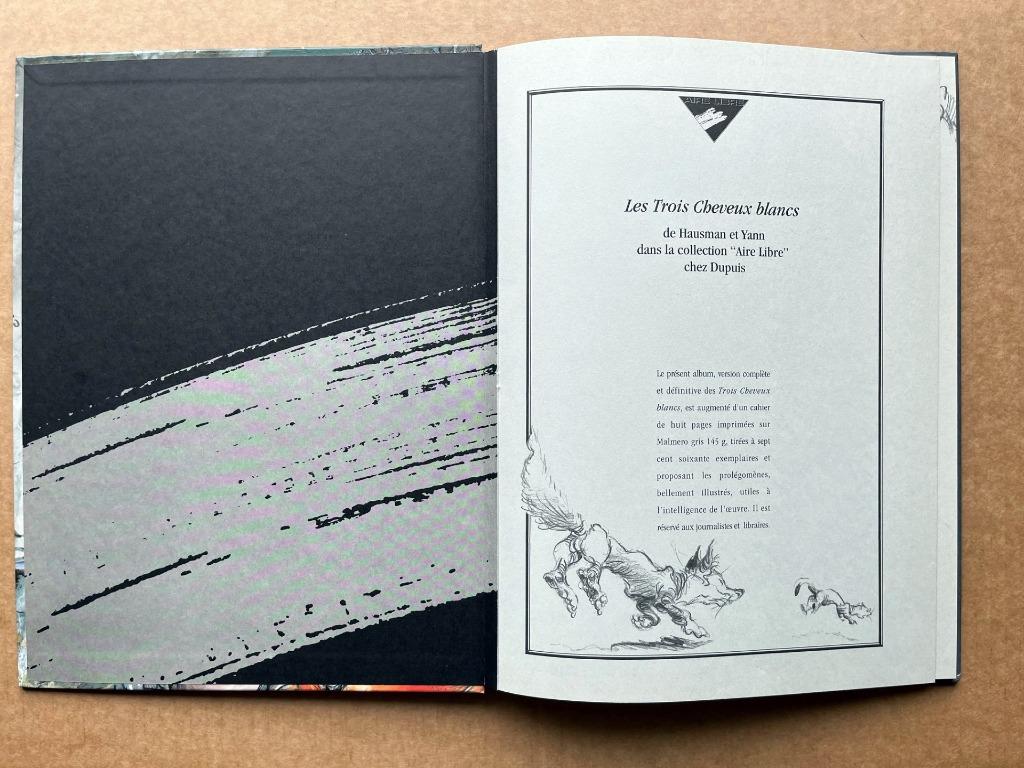 Les trois cheveux blancs-TL-PRESSE-Hausman-EO1993-Air Libre, Livres, Envoi