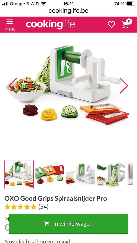 Spirelizer électroménager découpe légumes, Maison & Meubles, Cuisine | Cuisines complètes, Enlèvement, Comme neuf