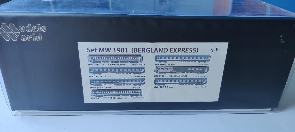 Models World MW1901 "Bergland Express", Hobby en Vrije tijd, Modeltreinen | H0, Zo goed als nieuw, Treinset, Gelijkstroom, Overige merken