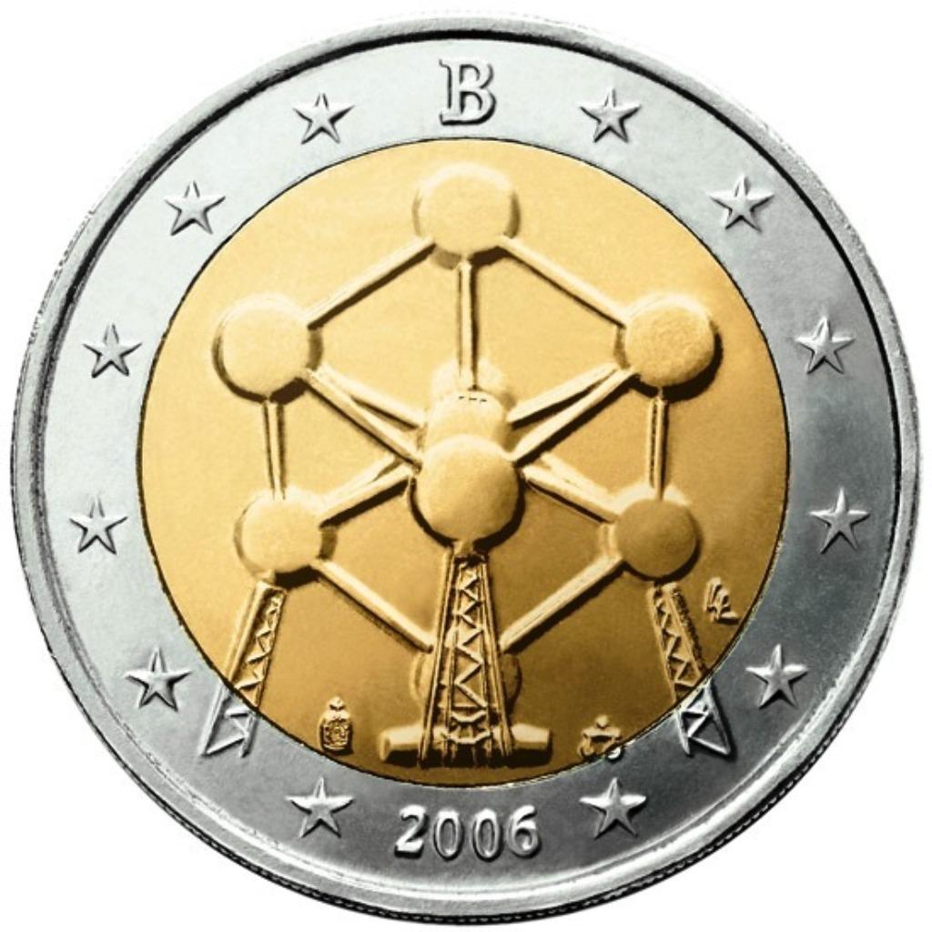 2 EUROS COMMEMORATION BELGIQUE 2006, Ophalen, België, 2 euro, Losse munt