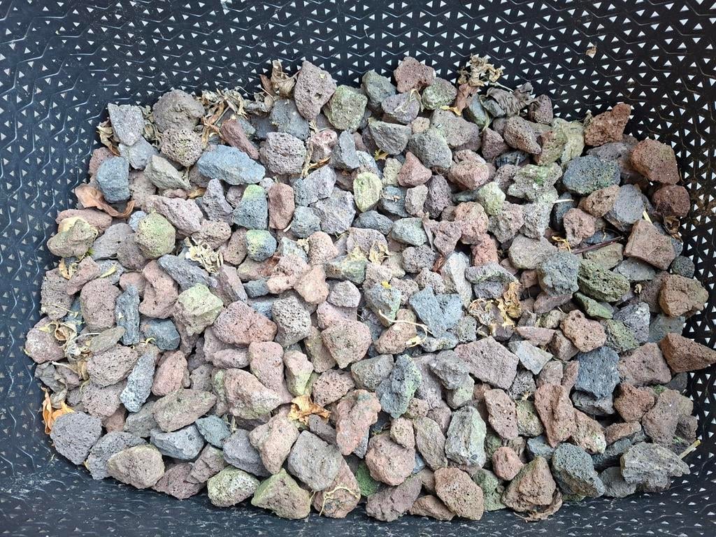 Lavastenen / Lavasplit, Tuin en Terras, Grind, Keien en Split, Ophalen, Zo goed als nieuw