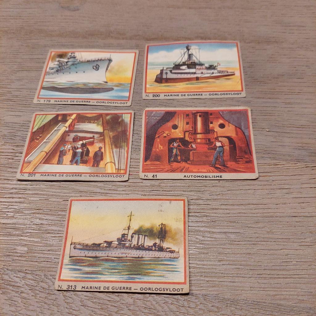 oude prentjes van schepen (chocolade Jacques), Enlèvement ou Envoi, Utilisé, Autres sujets/thèmes, Gravure