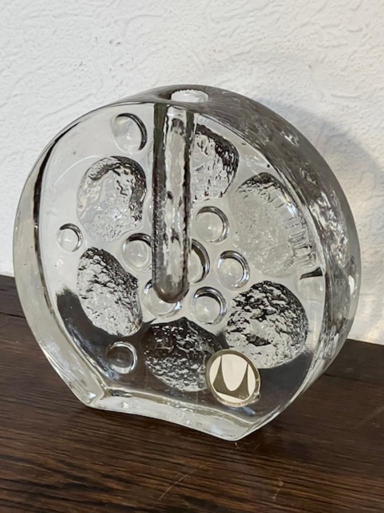 Vintage 1960's Walther glas Solifleur, soliflor design vaas, Ophalen