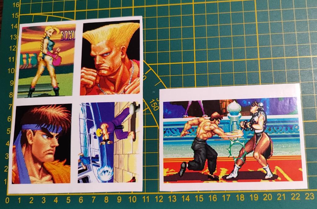 Lot 5x stickers Street Fighter 2 begin jaren '90 CAPCOM NL, Collections, Enlèvement ou Envoi