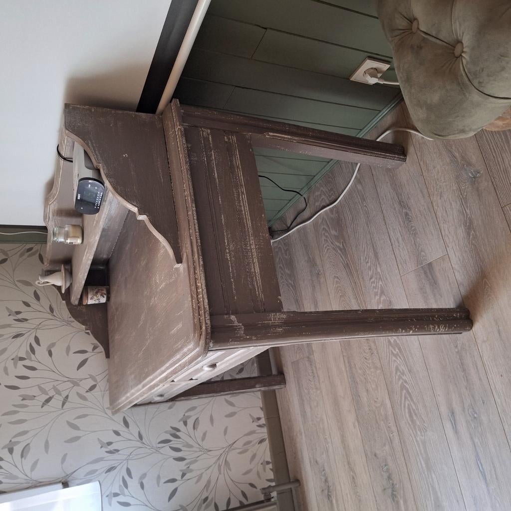 Gewaxt, gepatineerd kapsalon, Huis en Inrichting, Ophalen, Zo goed als nieuw