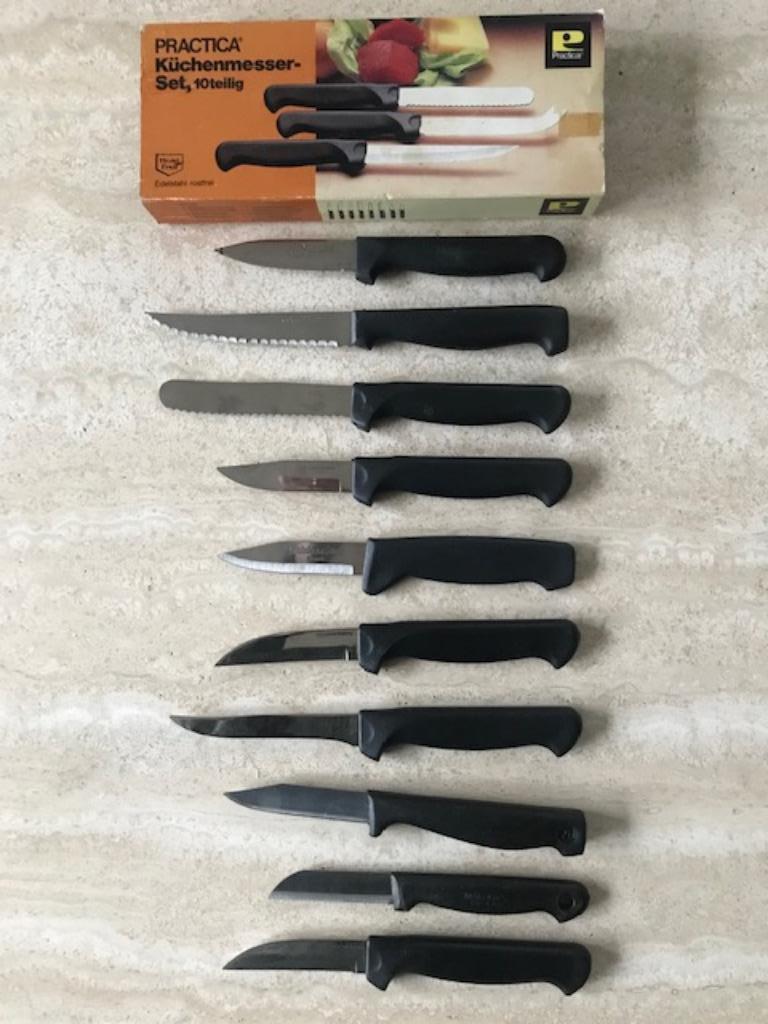 Set nieuwe keukenmessen (10st.) in orig. verpakking (nr4553), Huis en Inrichting, Ophalen of Verzenden, Nieuw, Inox of Chroom