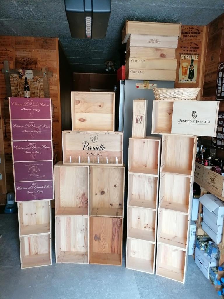 ⚠️⚠️ caisse à vin bois 5€6€7€8€8€10€12€ au choix voir liste, Enlèvement, Utilisé