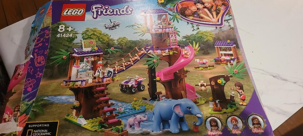 Lego friends La base de sauvetage dans la jungle 41424, Ophalen, Gebruikt, Complete set, Lego