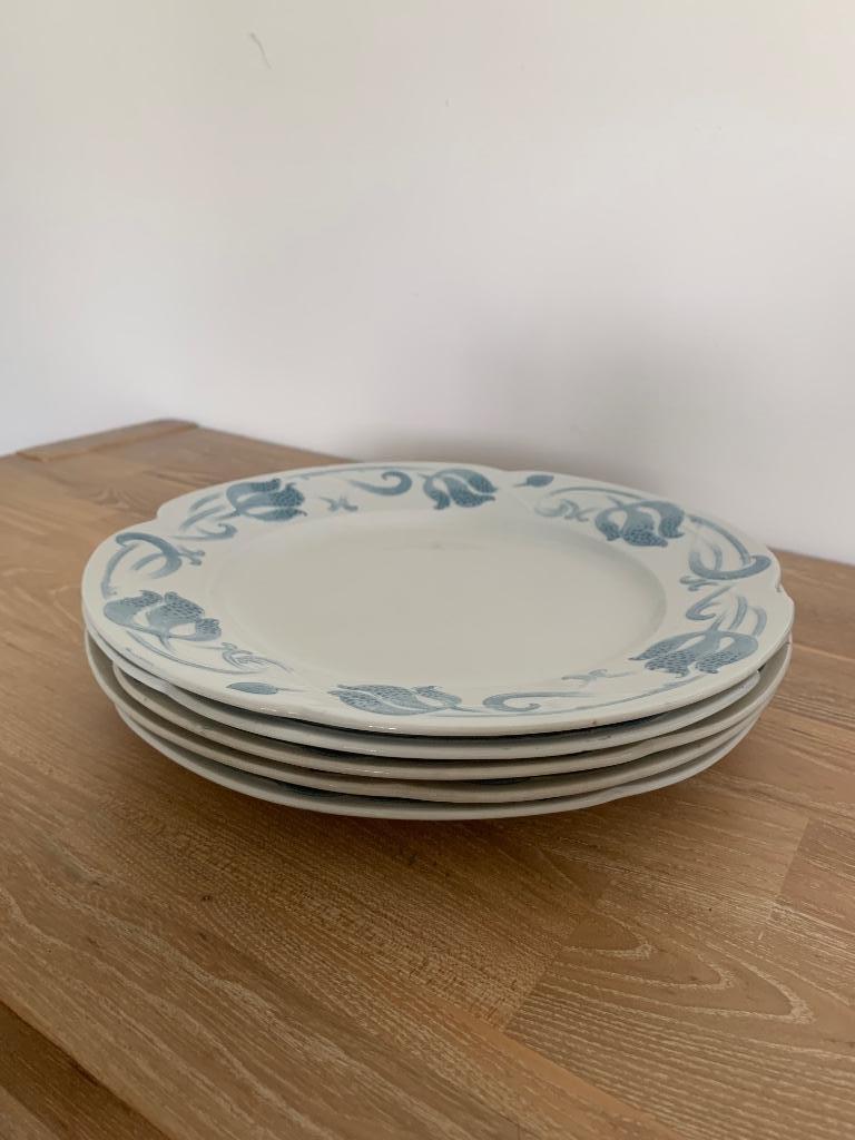 5 assiettes Sarreguemines U&C Tircis, Enlèvement ou Envoi