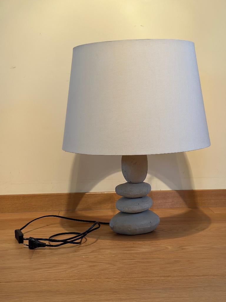 Grande lampe de table "galets", Maison & Meubles, Tissus, Enlèvement, Utilisé, Galets