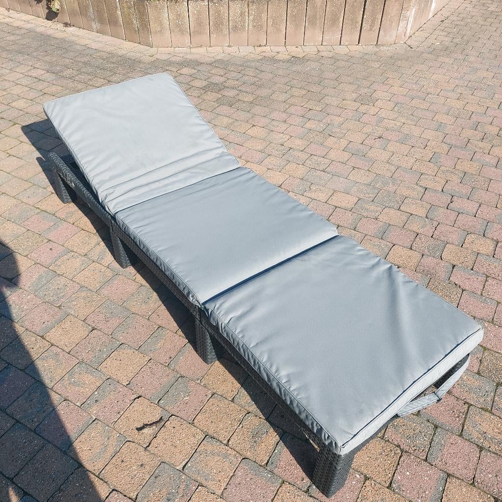 ligstoel, Ophalen, Gebruikt, Kunststof, Verstelbaar