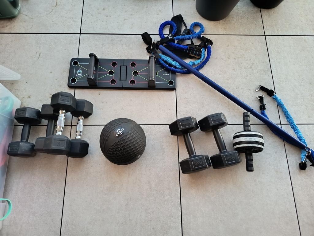 Fitness materiaal . Amper gebruikt, Ophalen