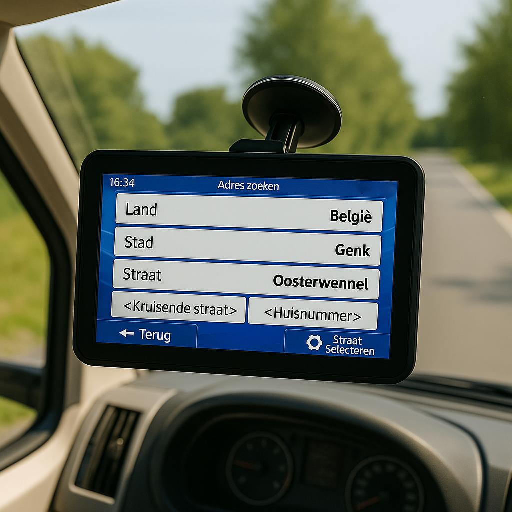 9' inch Mobilhome, Auto GPS Navigatiesysteem EUROPA Map-16GB, Info@drktech.be, Oosterwennel 35 Genk, Nieuw, Ophalen of Verzenden