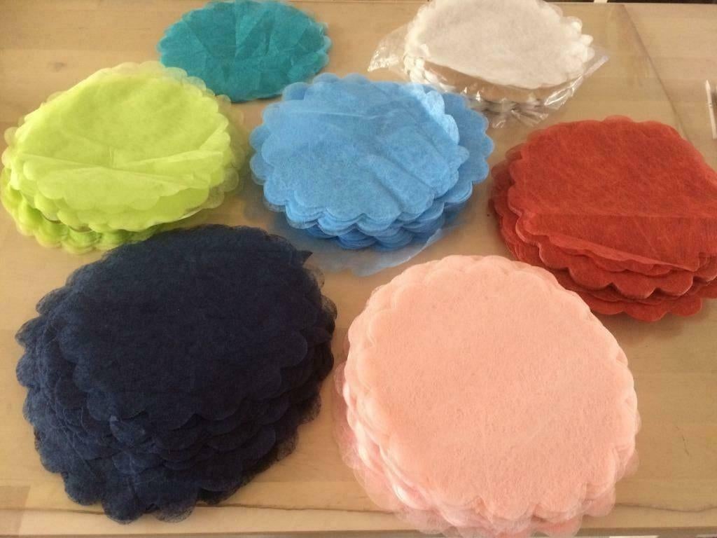Tulle in verschillende vormen en kleuren UITVERKOOP, Ophalen of Verzenden, Nieuw, Kraamcadeau