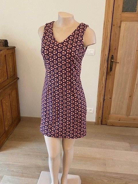 Kleurrijke Retro Mini-jurk van Cassis (S), Cassis Collection, Overige kleuren, Ophalen of Verzenden, Zo goed als nieuw