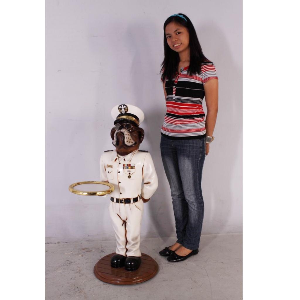 Bulldog Butler 100 cm - Statue de chien amiral, Enlèvement, Neuf