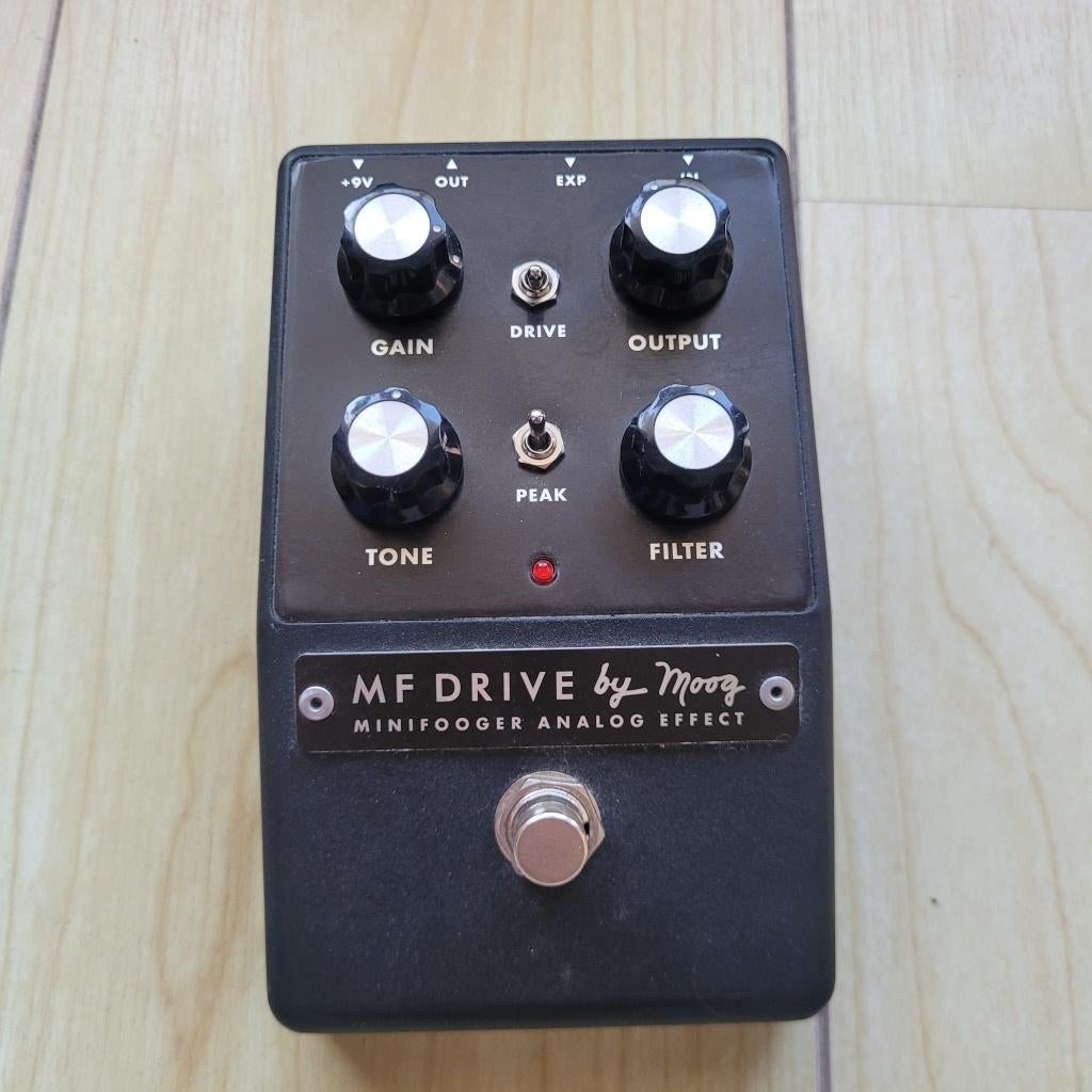 Moog Minifooger MF Drive V1 – Rare! overdrive / distortion, Muziek en Instrumenten, Effecten, Ophalen of Verzenden, Zo goed als nieuw