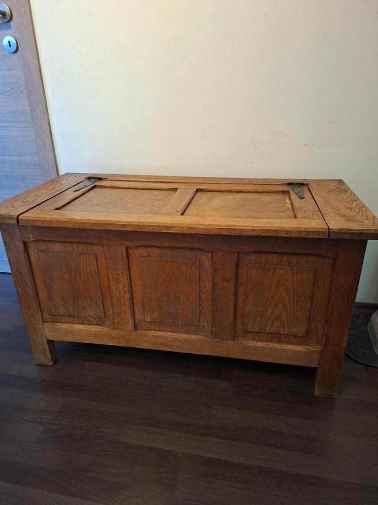 Antieke eiken koffer /opberkoffer, Huis en Inrichting, Ophalen