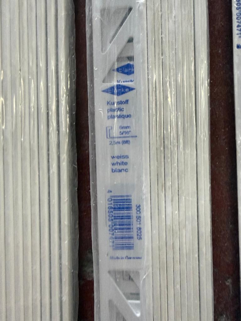 profilés pour faïence PVC blanc 8 mm et 10 mm, Enlèvement, Neuf