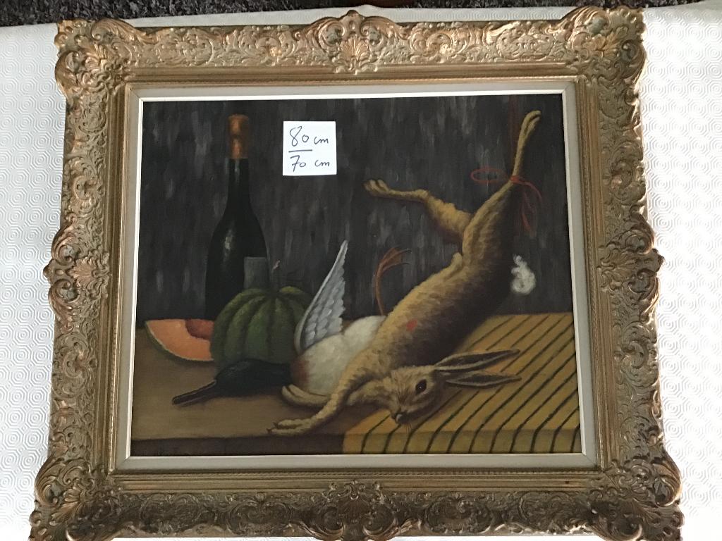 schilderij "stilleven" 80 cm op 70 cm, Antiek en Kunst, Ophalen