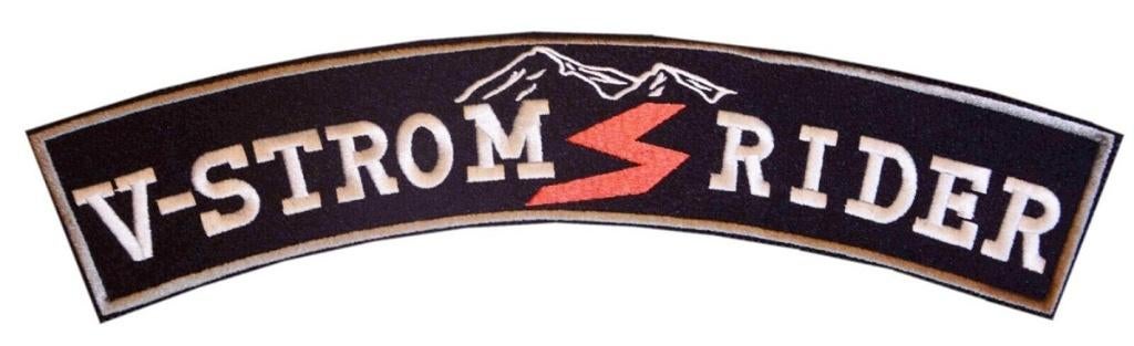 Biker banner XL patch Suzuki V-Strom Rider, Motoren, Ophalen of Verzenden, Nieuw