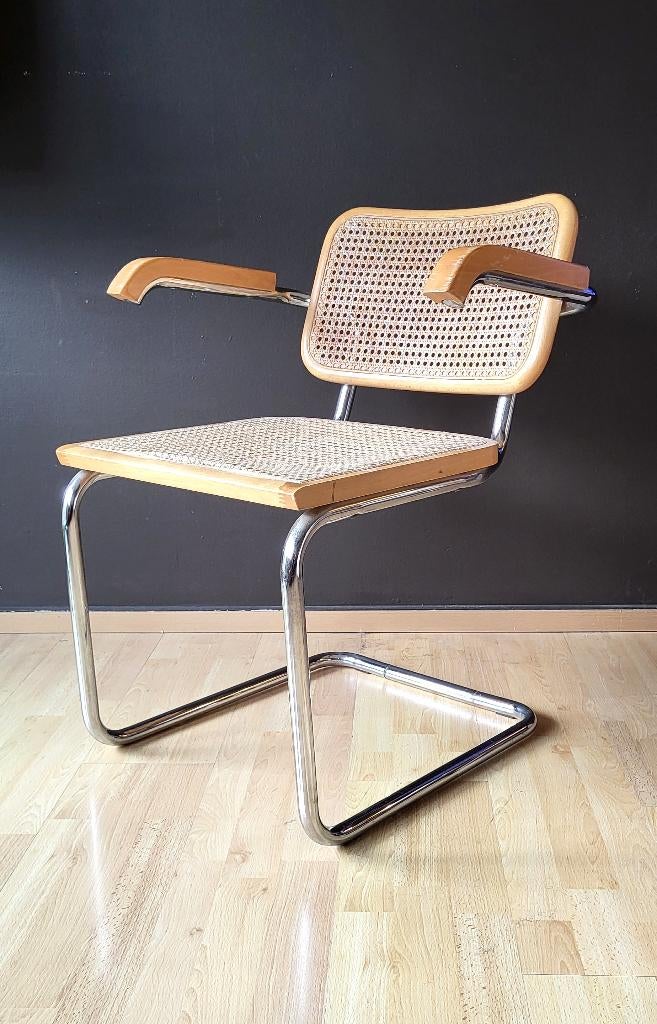 ️ ✔️Vintage stoel Marcel Breuer Cesca, Verzenden, Design 70'