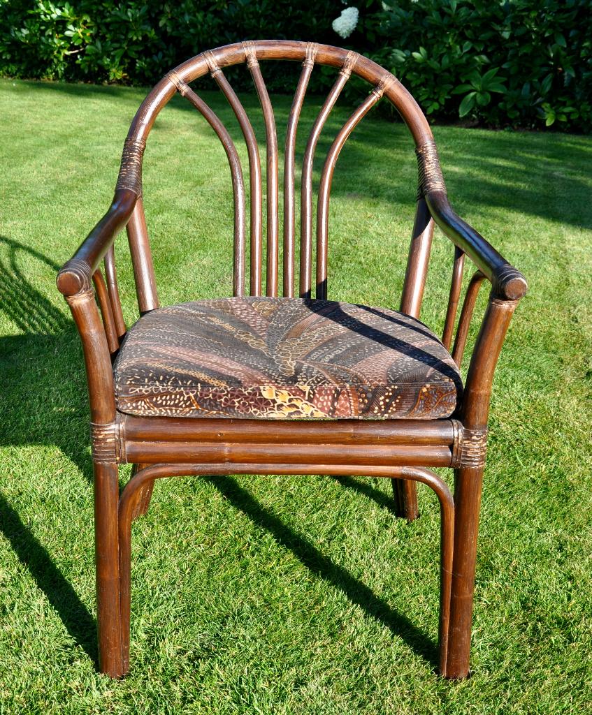 zetel + spiegel, Huis en Inrichting, Zetels | Complete zithoeken, Ophalen, Zo goed als nieuw, Riet of Rotan, Klassiek