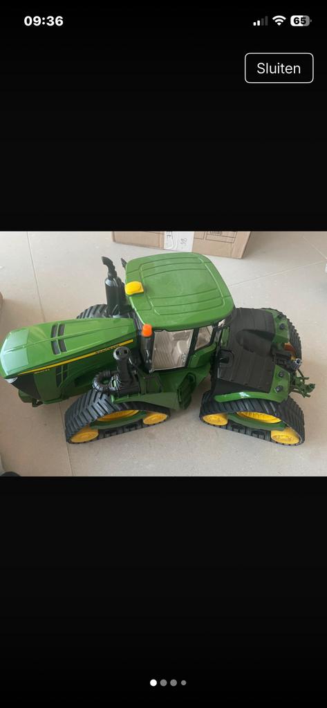 Tracteur Bruder John Deere sur JD Caterpillar, Envoi, Comme neuf